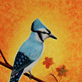 Blue Jay In Autumn